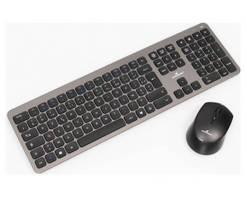 BLUESTORK WIRELESS PACK EASY SLIM - MOUSE & CISOR KEYBOARD - GREY - SP