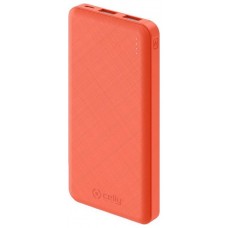 CELLY POWER BANK ENERGY 10A 2USB SALIDA 2 1A NARANJA