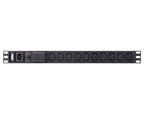 Aten PE0110SG unidad de distribución de energía (PDU) 10 salidas AC 1U Negro