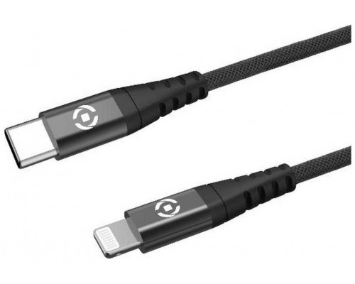 CELLY CABLE TIPO C A LIGHTNING 2M NEGRO