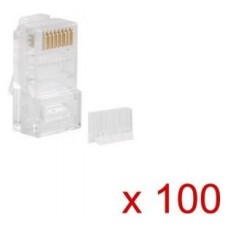 Conector cat6 lanberg utp 8p8c pack