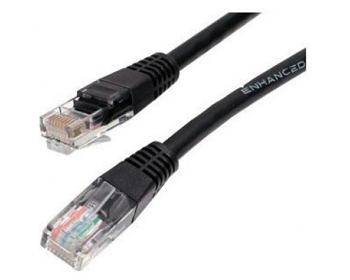 CABLE RED GEMBIRD UTP CAT5E MOLDEADO 0,5M NEGRO