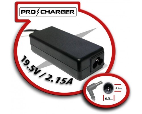 Cargador 19.5V/2.15A 6.5mm x 4.4mm 42w Pro Charger