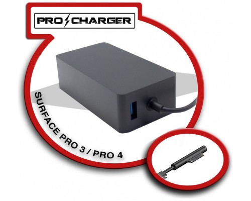 Cargador Microsoft Surface Pro 3 / Pro 4 12V 2.58Ah Pro Charger