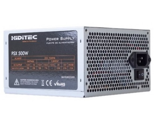 Hiditec Fuente Al. PSX500 PFC + Vent. 120mm 2 Sat