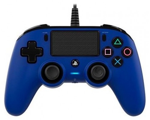 MANDO NACON OFICIAL PS CON CABLE COMPACT AZUL PS4