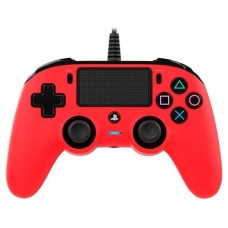 MANDO NACON OFICIAL PS CON CABLE COMPACT ROJO PS4