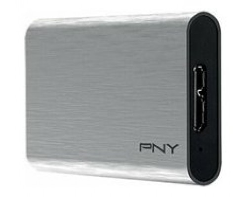 PNY SSD Externo Elite 240GB USB-C 3.1 Plata