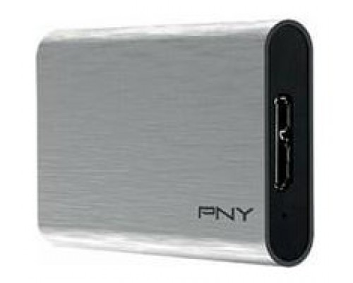 PNY SSD Externo Elite 480GB USB-C 3.1 Plata