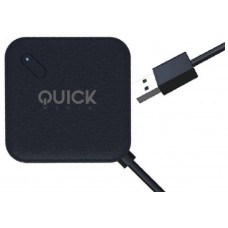 Quick Media QMH304PB hub de interfaz USB 3.2 Gen 1 (3.1 Gen 1) Type-A 5000 Mbit/s Negro