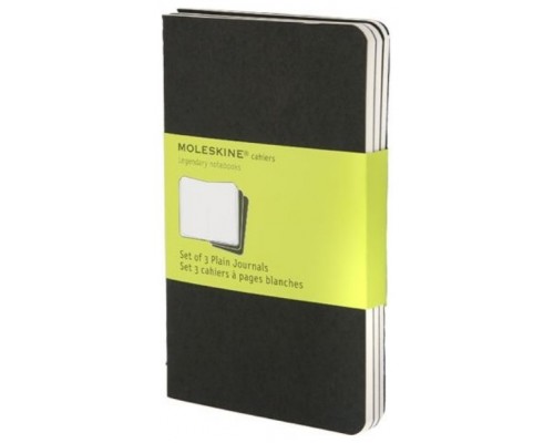 SET DE 3 LIBRETAS CAHIER NEGRAS P (9X14CM) LISA MOLESKINE QP313