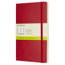 LIBRETA CLASICA TAPA BLANDA ROJO ESCARLATA L (13X21CM) LISA MOLESKINE QP618F2