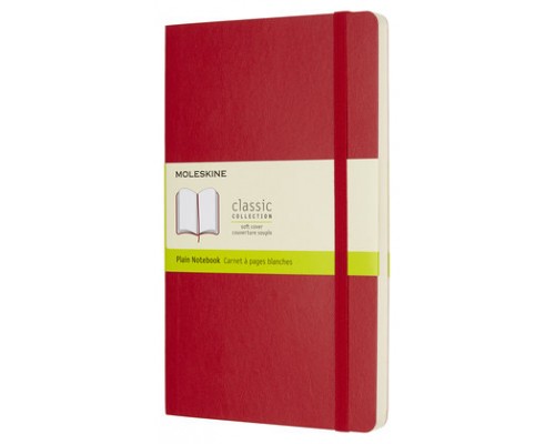 LIBRETA CLASICA TAPA BLANDA ROJO ESCARLATA L (13X21CM) LISA MOLESKINE QP618F2