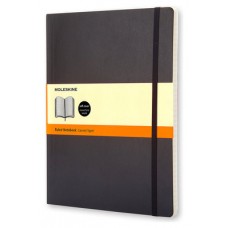 LIBRETA CLASICA TAPA BLANDA NEGRA XL (19X25CM) RAYADA MOLESKINE QP621