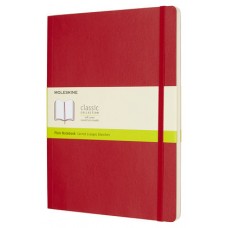 LIBRETA CLASICA TAPA BLANDA ROJO ESCARLATA XL (19X25CM) LISA MOLESKINE QP623F2