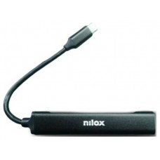 HUB NILOX USB-C USB 3.0 USB 2.0 NEGRO