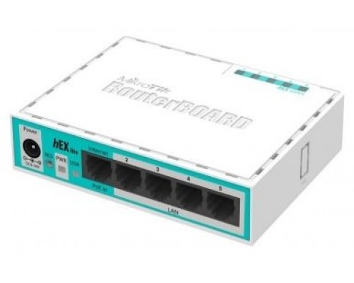 MikroTik RB750r2 hEX lite Router 5x10/100 L4