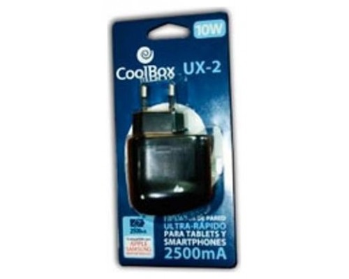 Cargador coolbox pared 5v 2xusb