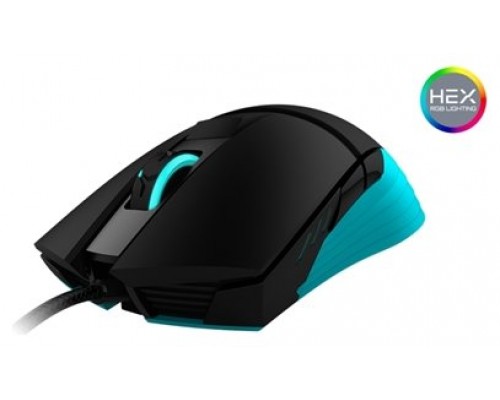 MOUSE GAMING PRO THUNDERX3 RM5 HEX PARA DIESTROS SENSOR OPTICO PMW3325 5000DPI SOFTWARE HEX 6 BOTONES PROGRAMABLES CON SWITCH OMRON USB GOLD-PLA