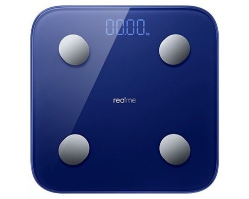 realme Smart Scale Rectángulo Azul Báscula personal electrónica