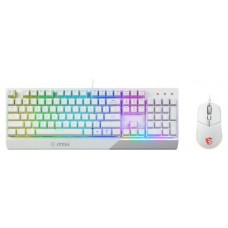 MSI Vigor GK30 Combo White teclado USB QWERTY Portugués Blanco