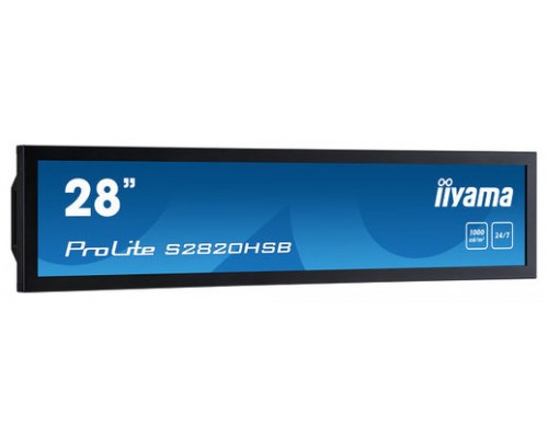 iiyama S2820HSB-B1 pantalla de señalización 71,1 cm (28") LCD Pantalla plana para señalización digital Negro