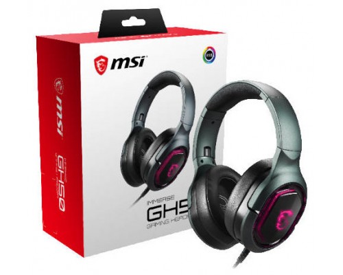 MSI Immerse GH50 Auriculares Alámbrico Diadema Juego Negro