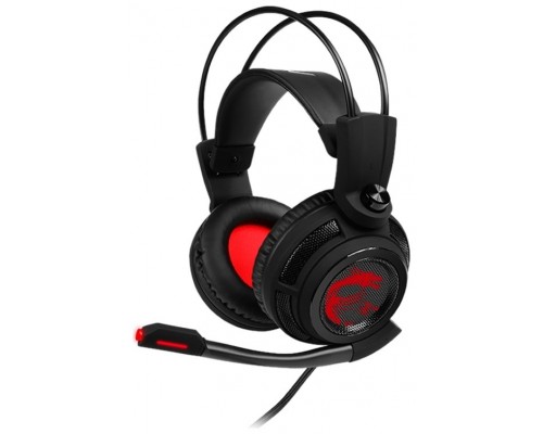 MSI DS502 Auriculares Diadema Negro, Rojo