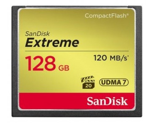 SanDisk CF Extreme 128GB memoria flash CompactFlash