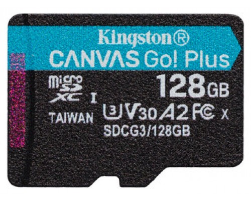 Kingston Technology Canvas Go! Plus memoria flash 128 GB MicroSD Clase 10 UHS-I