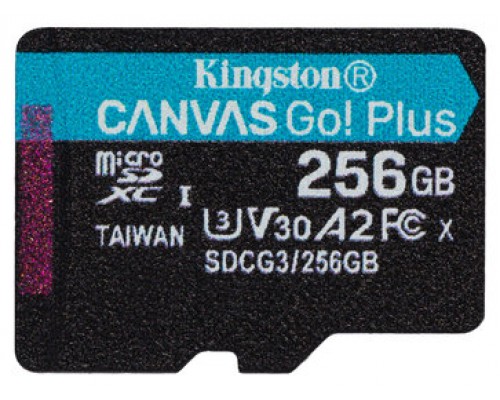 Kingston Technology Canvas Go! Plus memoria flash 256 GB MicroSD Clase 10 UHS-I