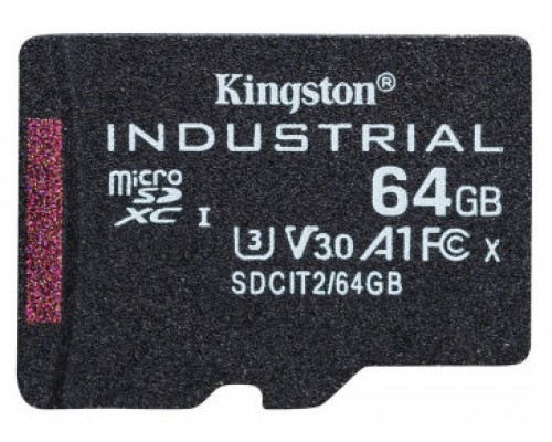 Kingston Technology Industrial 64 GB MicroSDXC UHS-I Clase 10