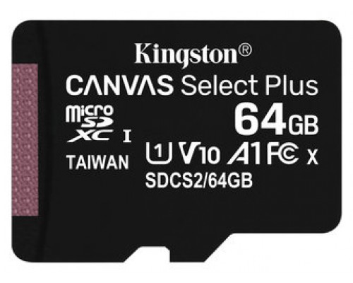 Kingston Technology Canvas Select Plus memoria flash 64 GB SDXC Clase 10 UHS-I