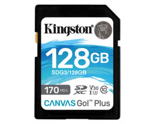 Kingston Technology Canvas Go! Plus memoria flash 128 GB SD Clase 10 UHS-I