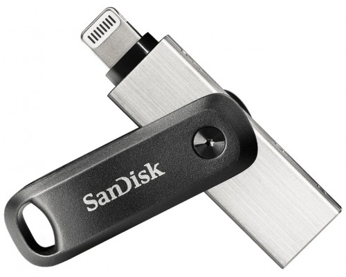 SanDisk iXpand unidad flash USB 64 GB USB Type-A / Lightning 3.2 Gen 2 (3.1 Gen 2) Negro, Plata