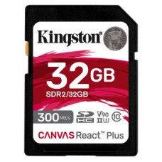 Kingston Technology Canvas React Plus 32 GB SD UHS-II Clase 10