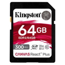 Kingston Technology Canvas React Plus 64 GB SD UHS-II Clase 10