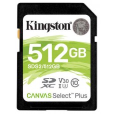 Kingston Technology Canvas Select Plus memoria flash 512 GB SDXC Clase 10 UHS-I