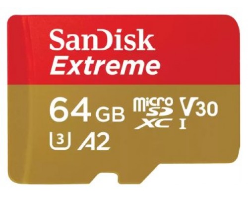 SanDisk Extreme 64 GB MicroSDXC UHS-I Clase 10