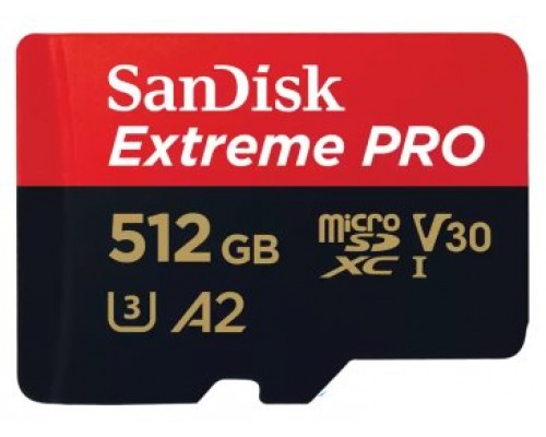 SanDisk Extreme PRO 512 GB MicroSDXC UHS-I Clase 10