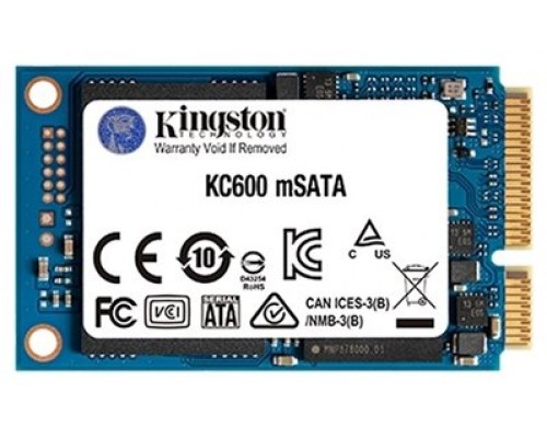 Kingston SKC600MS/1024G SSD 1024GB TLC 3D mSATA