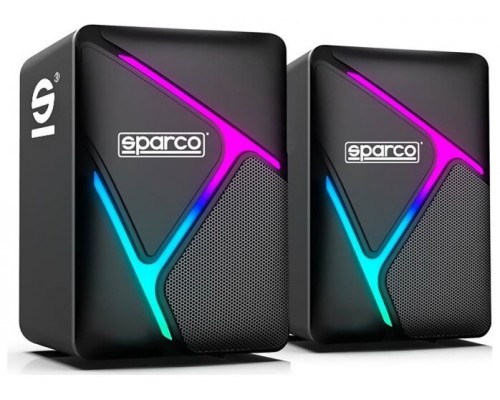 ALTAVOCES SPARCO GAMING SPEAKER CON LUZ NEGRO