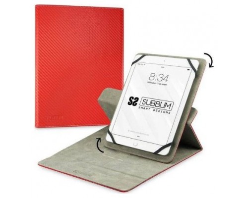 FUNDA TABLET SUBBLIM ROTATE 360 EXECUTIVE CASE 10,1" RED