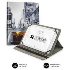 SUBBLIM Funda Tablet Universal TRENDY CASE NY TAXI 10.1"