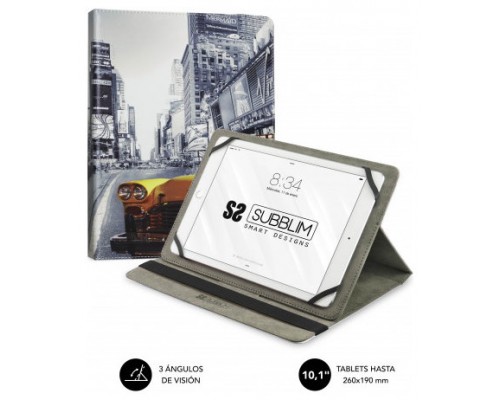 SUBBLIM Funda Tablet Universal TRENDY CASE NY TAXI 10.1"