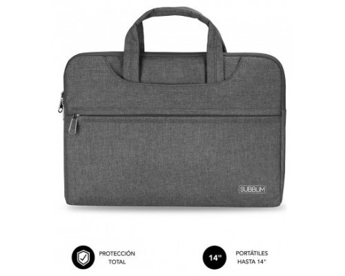 FUNDA PORTATIL SUBBLIM BUSINESS LAPTOP SLEEVE 13,3-14" GREY