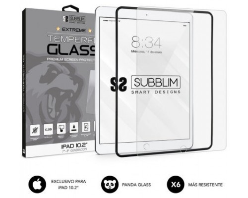 PROTECTOR PANTALLA SUBBLIM EXTREME TEMPERED GLASS IPAD 10.2" 7A-8A GEN