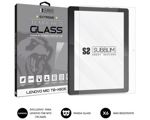 PROTECTOR PANTALLA SUBBLIM EXTREME TEMPERED GLASS LENOVO M10 TB-X605