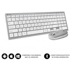 COMBO TECLADO RATON SUBBLIM PURE EXTENDED SILVER