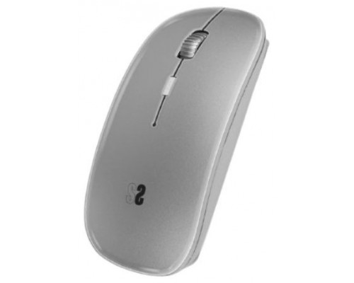 RATÓN ÓPTICO INALÁMBRICO 2.4G Y BT DUAL FLAT MOUSE SILVER